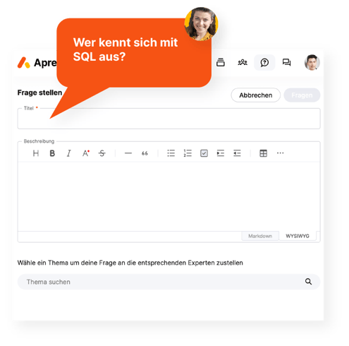 Frage an Experten stellen