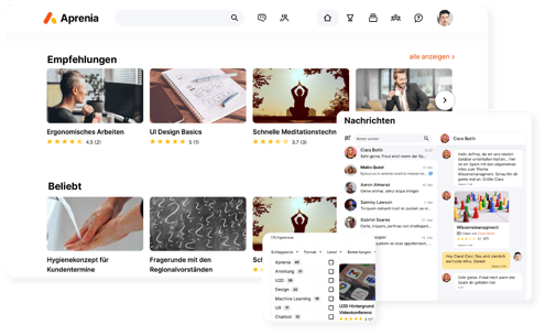 Screenshot Aprenia Sparks recommendations Screenshot Aprenia Sparks recommendations