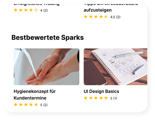 Aprenia Screenshot Bestbewertete Sparks